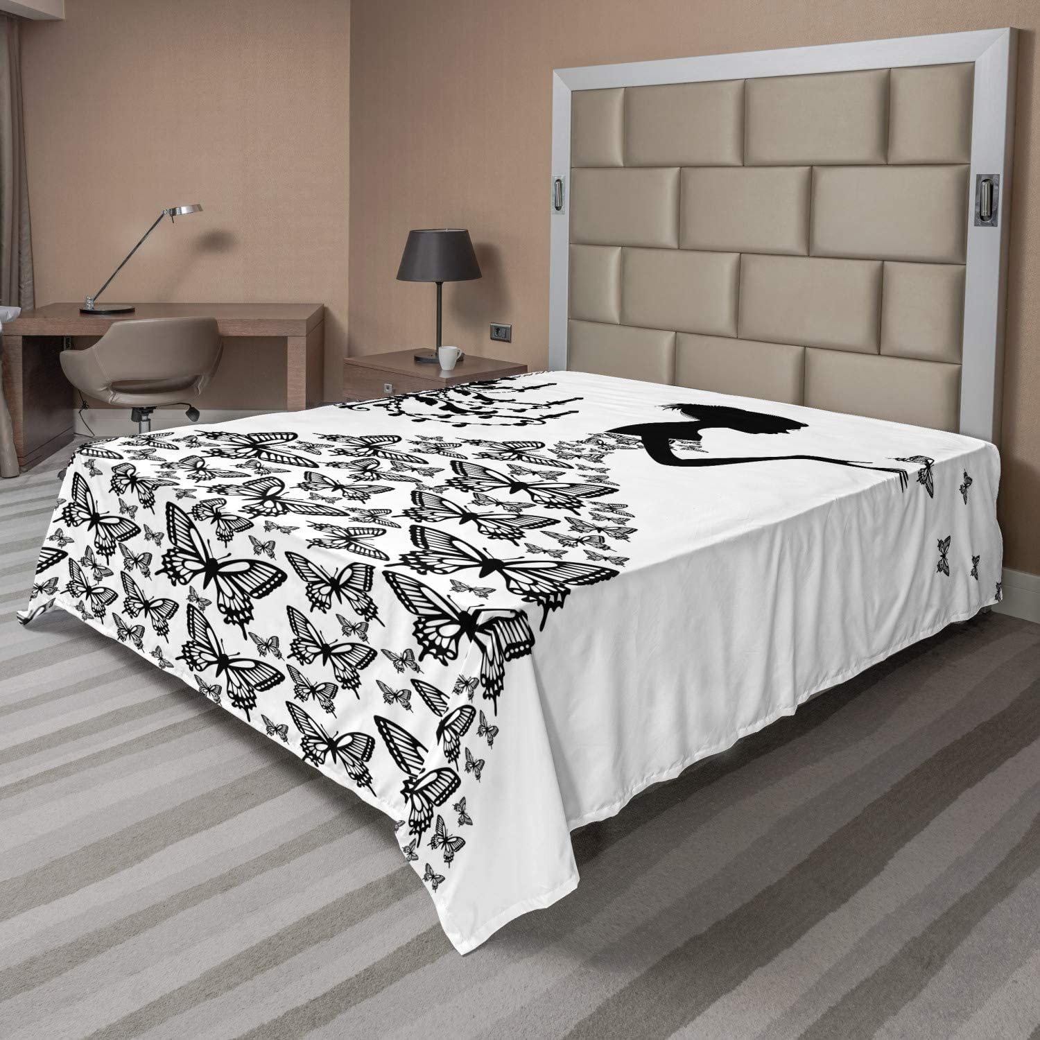 Nature Flat Sheet Soft Comfortable Top Sheet Decorative Bedding 1 Piece