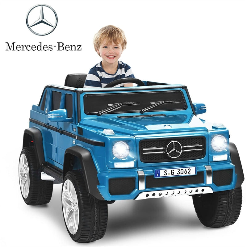 12V Mercedes-Benz Kids Electric Ride On Car Toy with Remote Control & Trunk 2 Motors