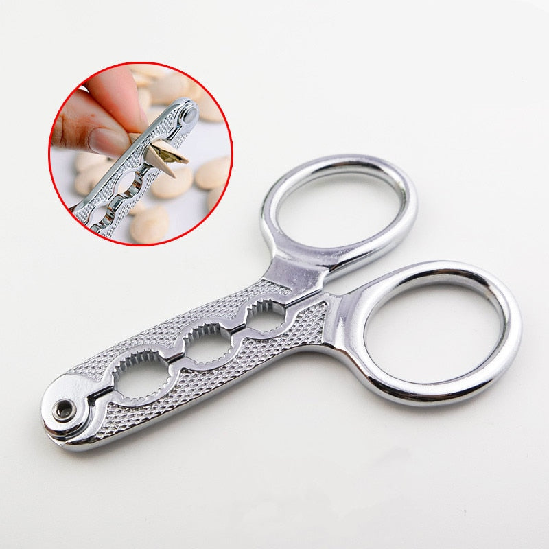 (Store Closing Sale) Multifunction Stainless Steel Sunflower Melon Seed Plier Nut Cracker Creative Home Tool Kitchen Gadget Accessories