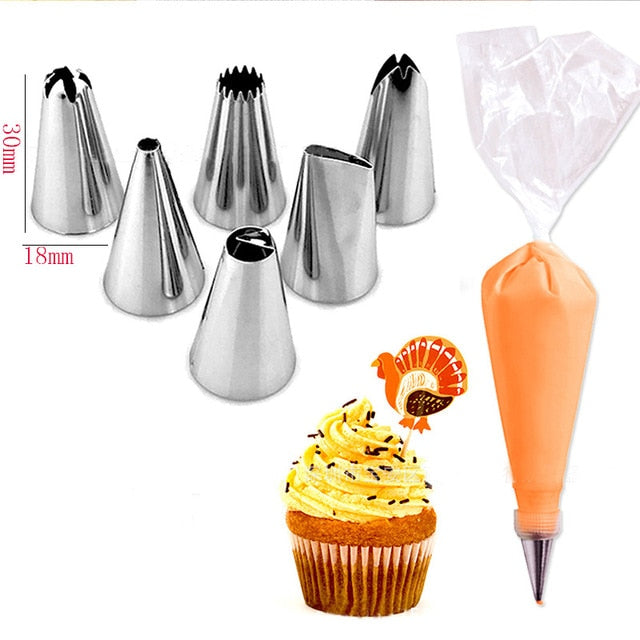 (Store Closing Sale) 1/3/5/7pc/set of chrysanthemum Nozzle Icing Piping Pastry