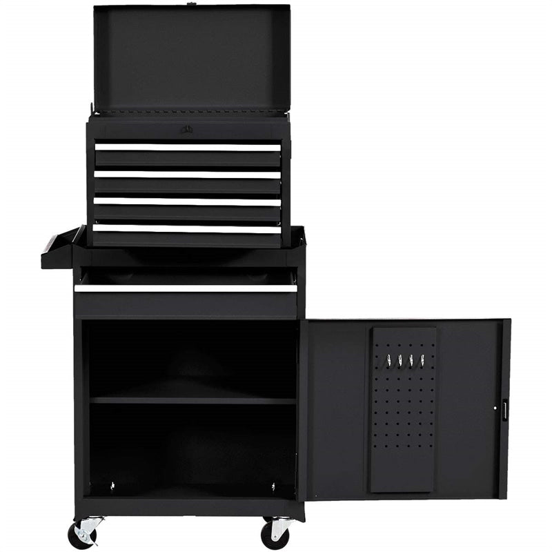 5-Drawer Rolling Tool Chest High Capacity Tool Storage Cabinet Toolbox Organizer with Wheels and Locking System