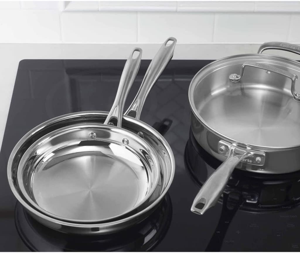 Stainless Steel 17-Piece Set Chef's-Classic-Stainless-Cookware-Collection