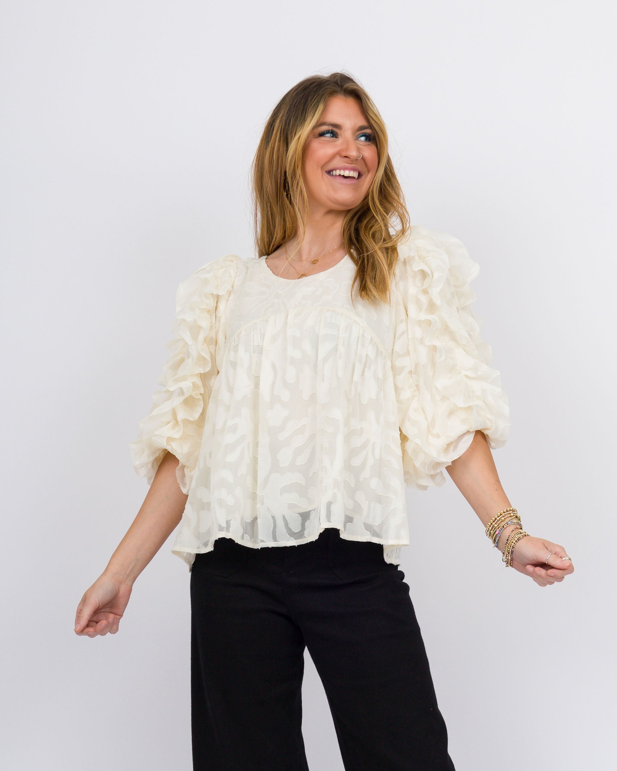 Josephine Ruffle Top