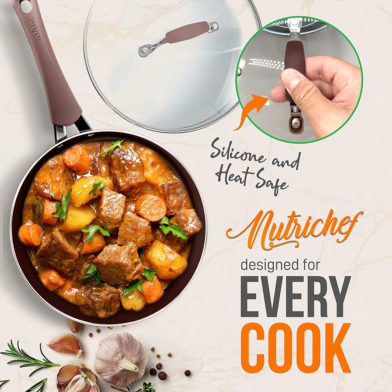 (Store Closing Sale) 20-Piece Nonstick Cookware