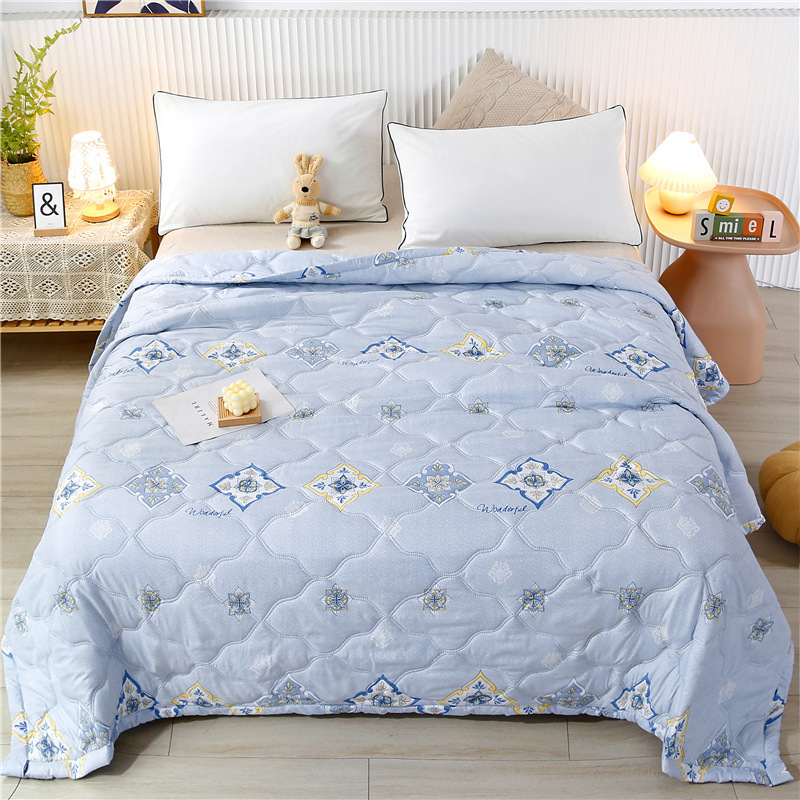 Summer Cartoon Cool Ice Silk Blanket Queen King Size