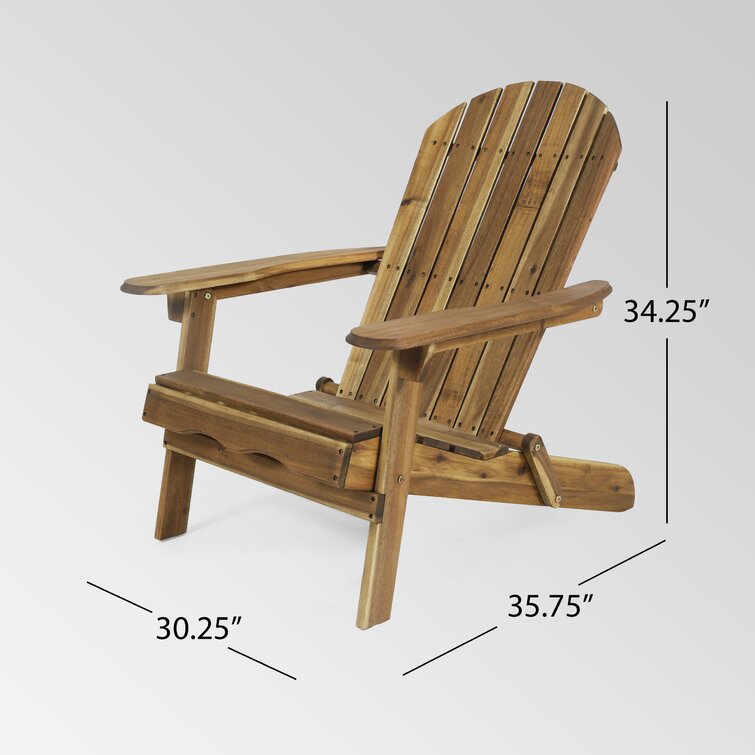 Woking Acacia Outdoor Adirondack Chair Set