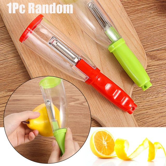 (Store Closing Sale) Vegetable Slicer, Spiral Vegetable Manual Cutter, Spiralizer, Transparent Kitchen Slicer, Handheld Upgrade Spiral Slicer, Spaghetti Maker, for Fruit, Vegetables