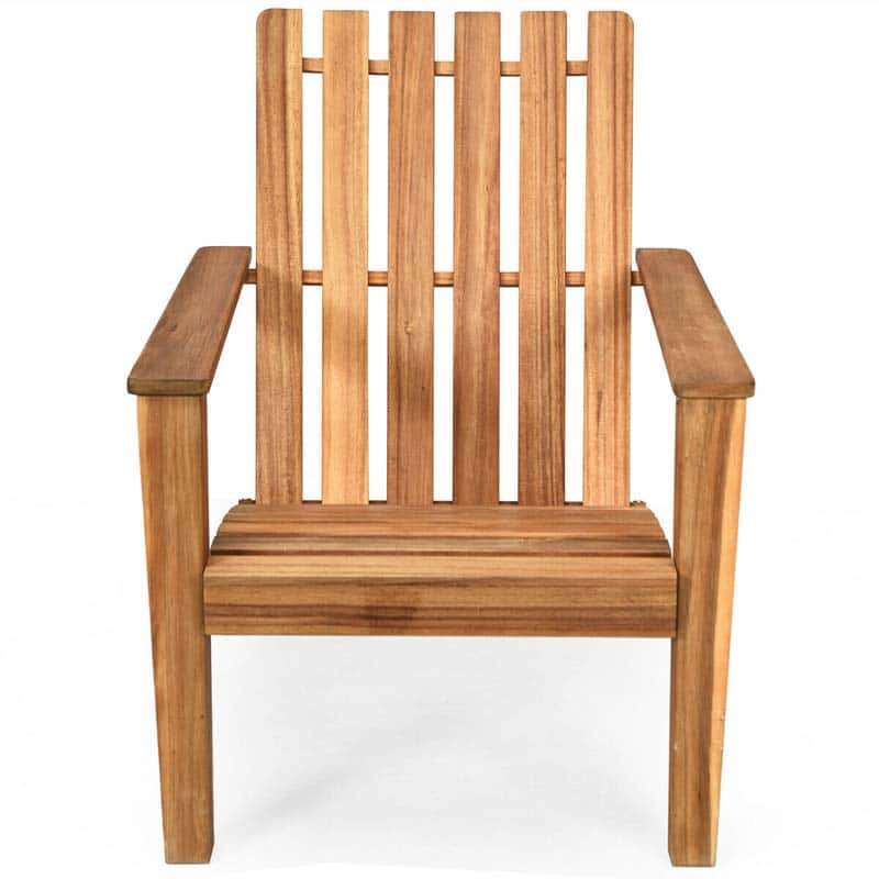 Outdoor Patio Acacia Wood Adirondack Lounge Chair