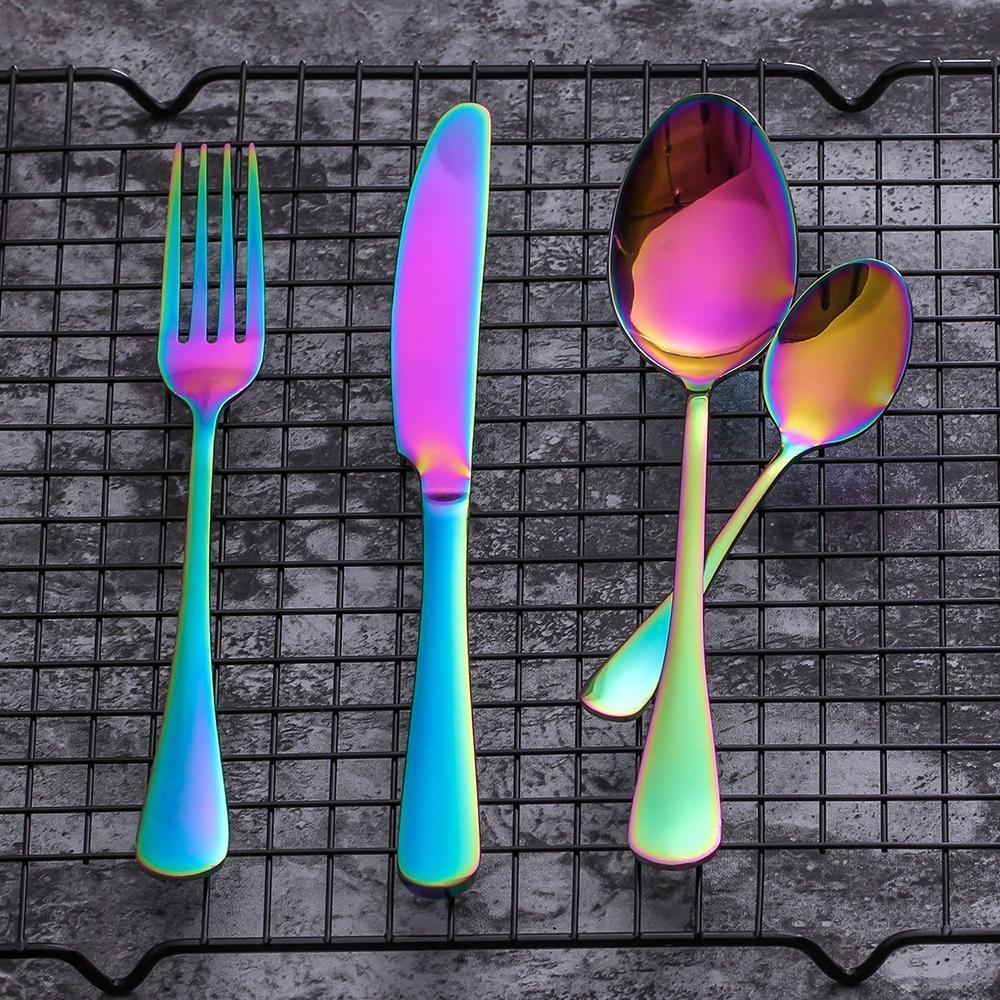 (Store Closing Sale) Irised Flatware