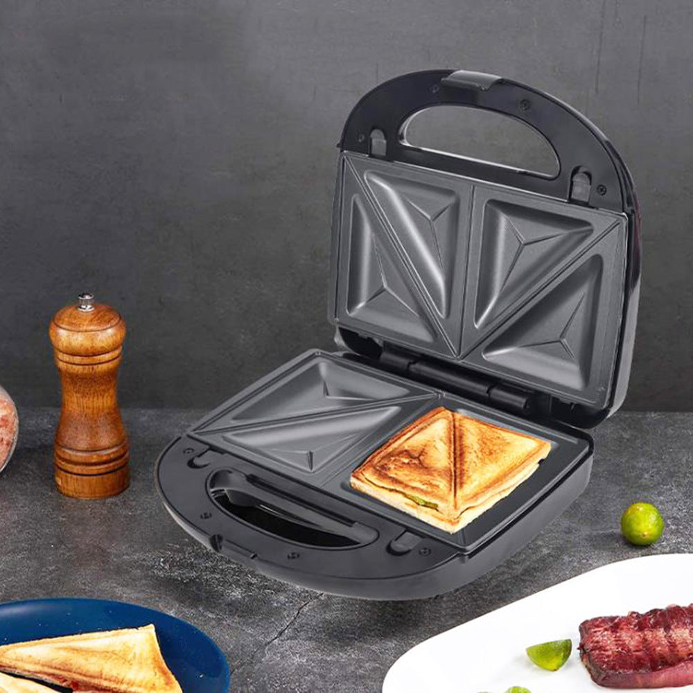 (Store Closing Sale) 6-in-1 Waffle Maker EU Plug Sandwich Maker Grill Breakfast Maker Doughnut Cake Maker Compact Kitchen Dining Kitchen Accessories