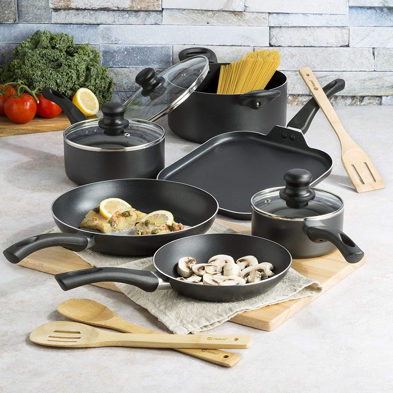 (Store Closing Sale) Nonstick Cookware Set  20-Piece