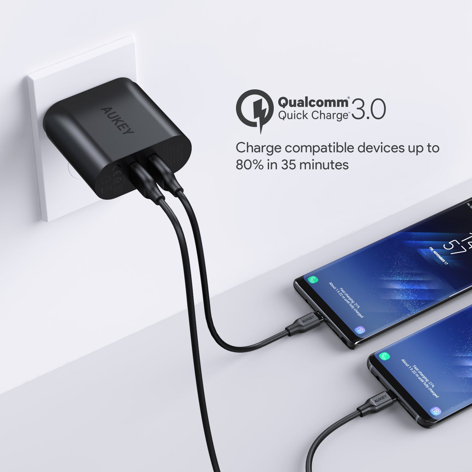 AUKEY Accel Easy Charge with 3 USB Ports, PA-T16