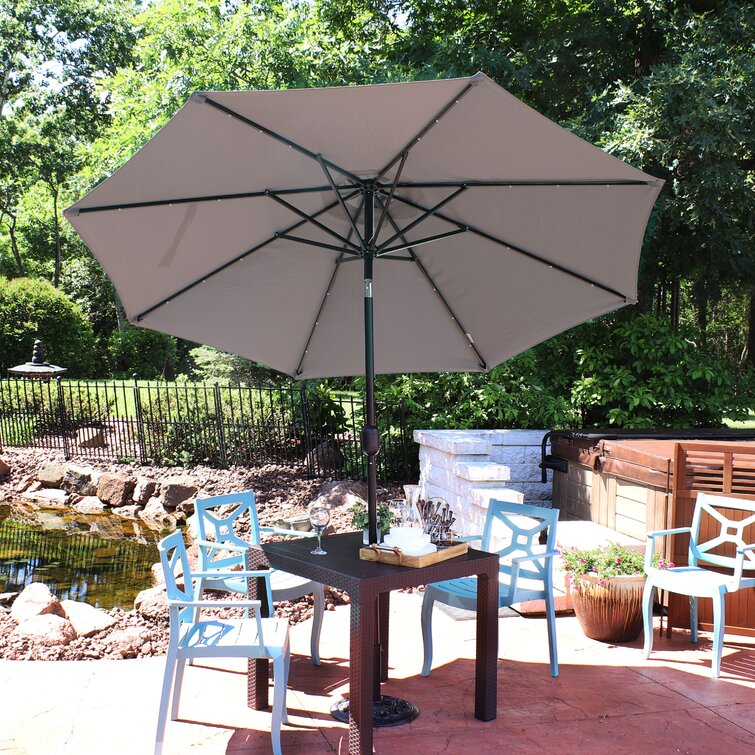 Jericho 108'' Lighted Market Umbrella