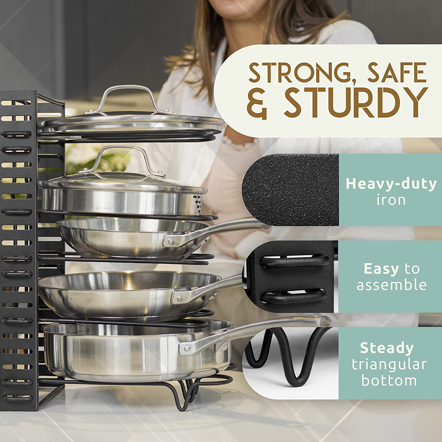 (Store Closing Sale) 3 DIY methods pot rack