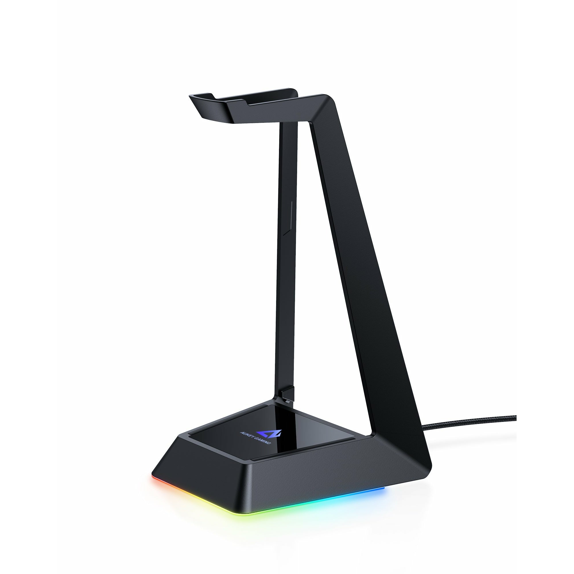 AUKEY GHS8 RGB Headphone Stand with 3 USB Ports 8 Lighting Effects