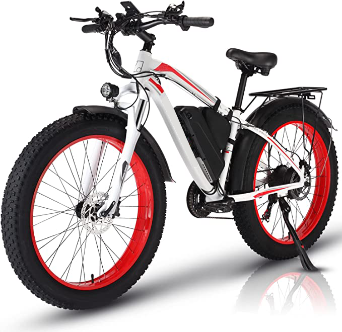 ✨Wide tire electric bike with 1000W 48V/17.5Ah removable battery 31MPH✨