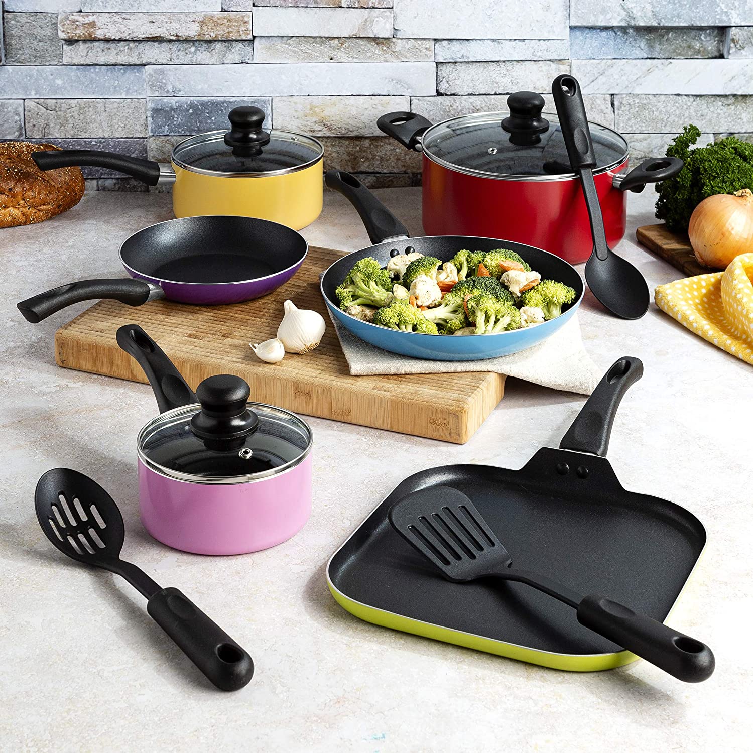 (Store Closing Sale) Nonstick Cookware Set  20-Piece