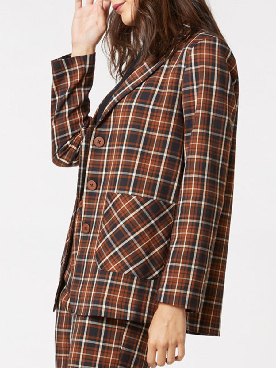 Amber Check Blazer