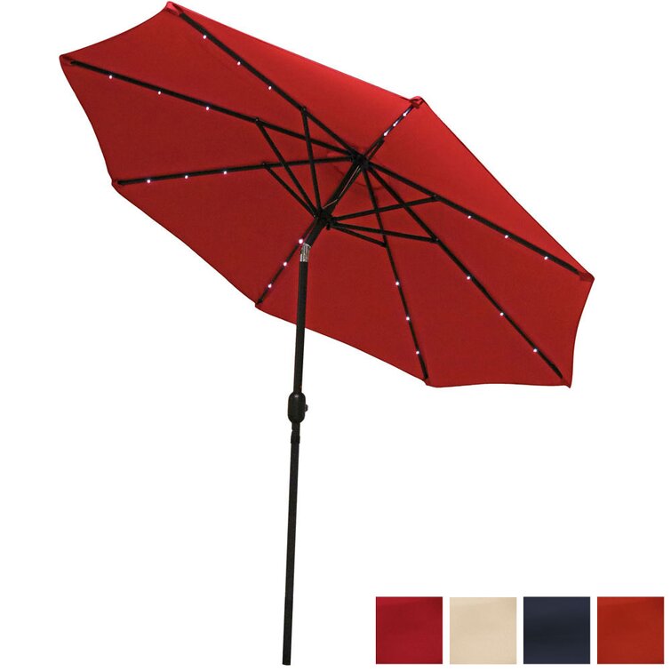 Jericho 108'' Lighted Market Umbrella