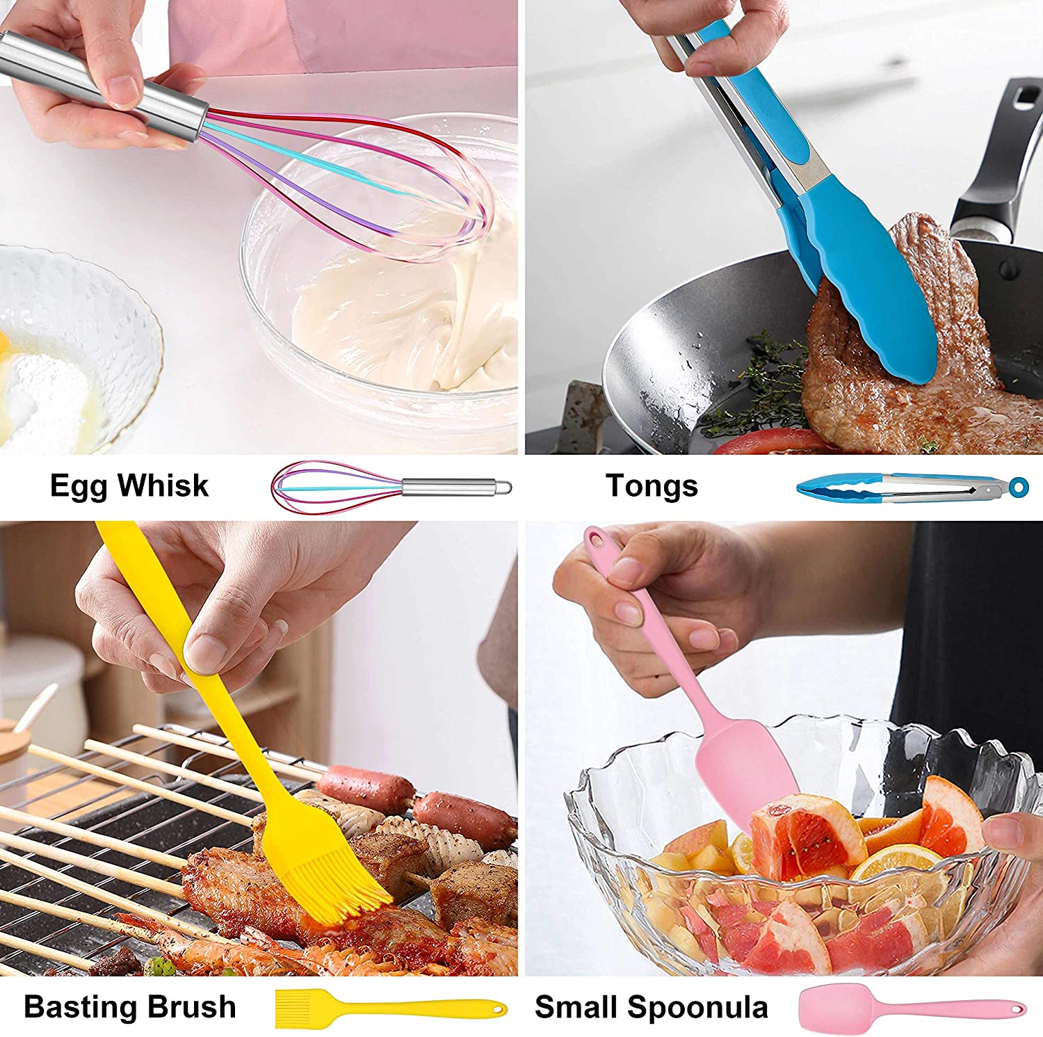 (Store Closing Sale) 14-piece cooking utensil set (with stand)