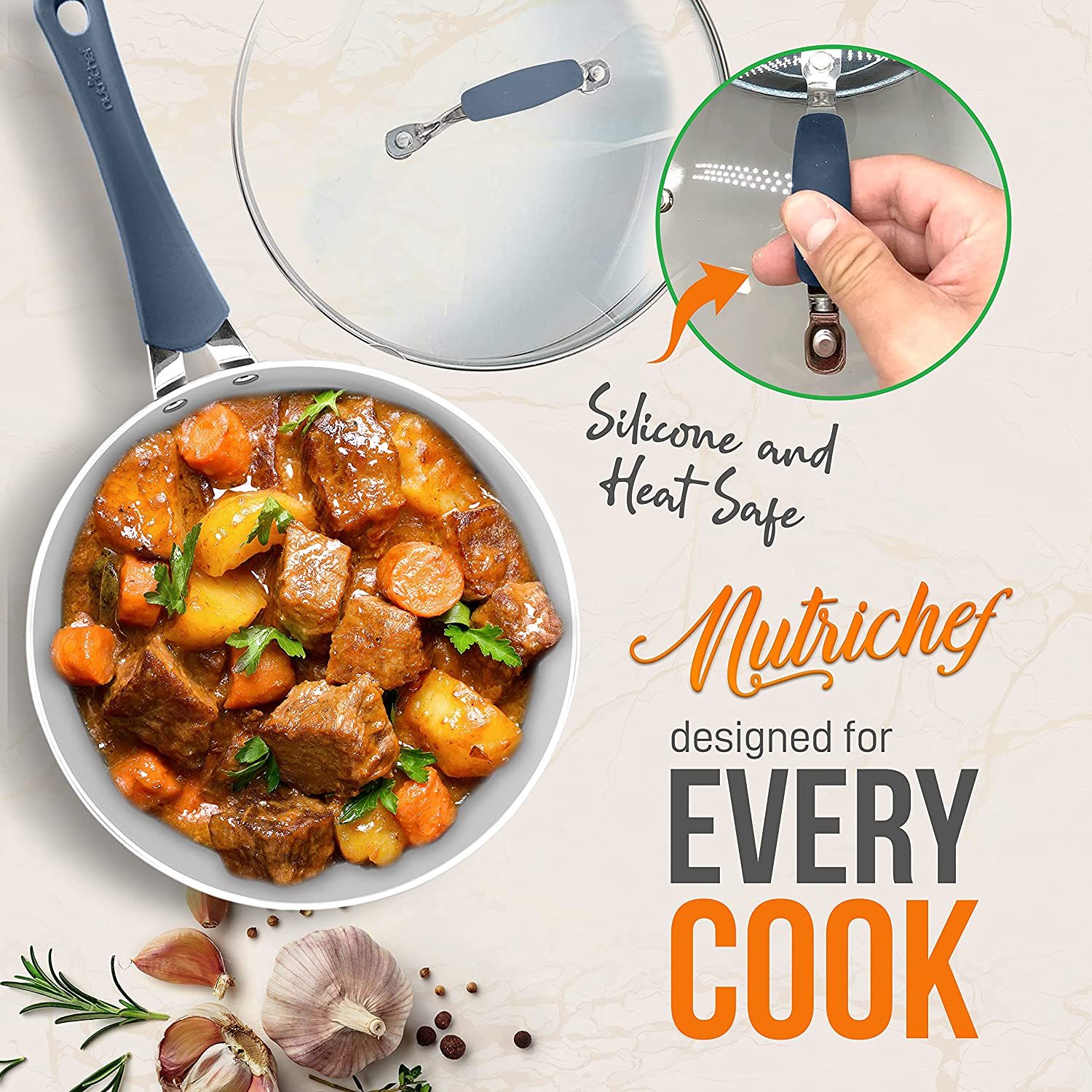 (Store Closing Sale) 14-Piece Nonstick Cookware