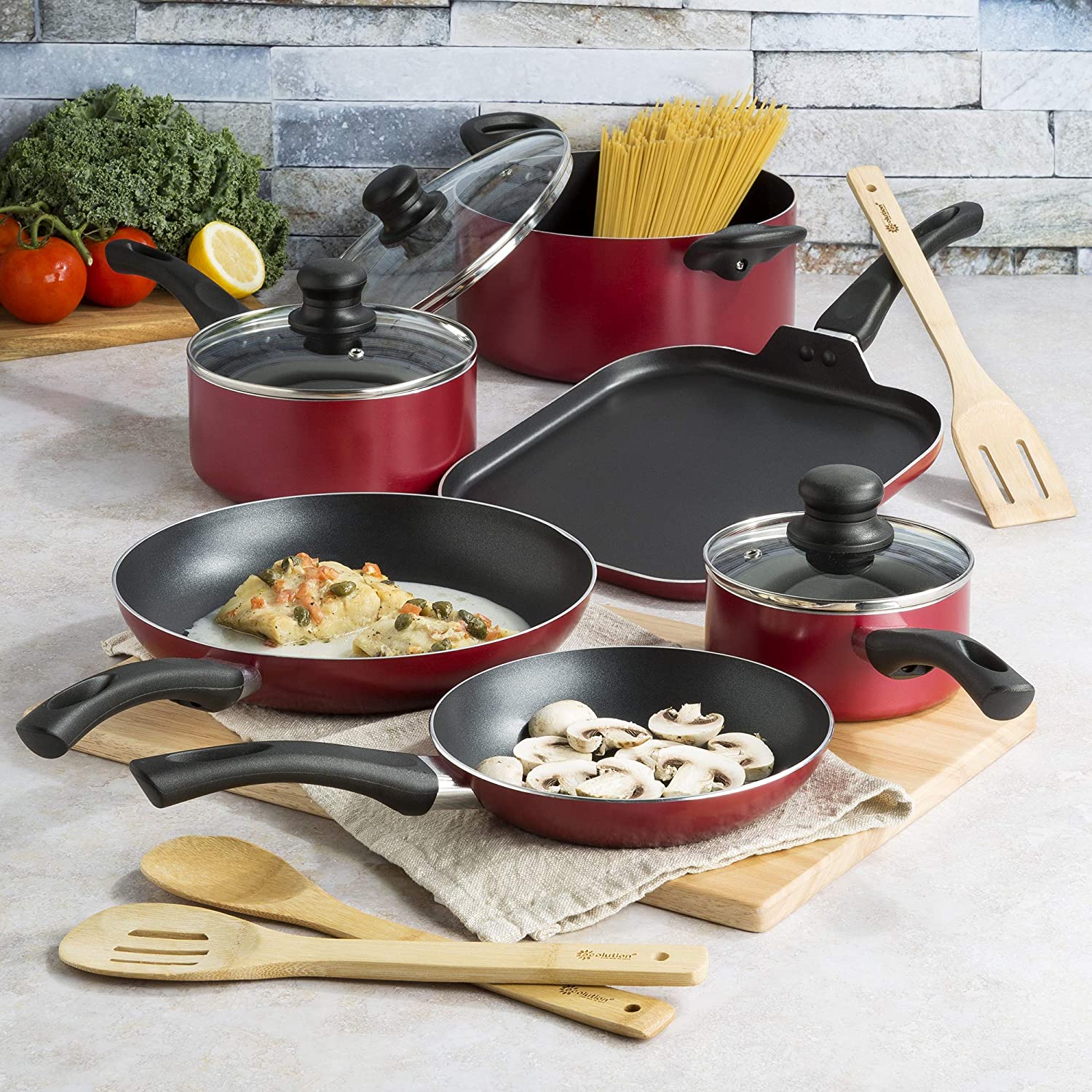 (Store Closing Sale) Nonstick Cookware Set  20-Piece