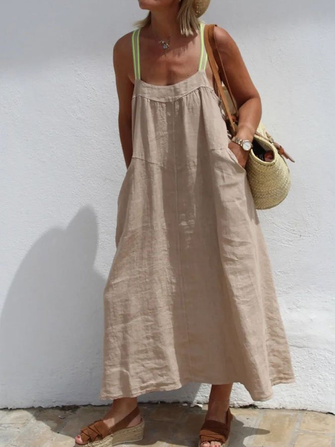 Casual Sleeveless Slip Dress