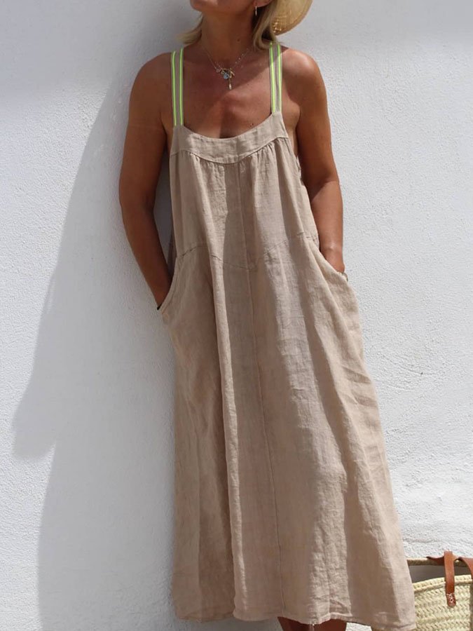 Casual Sleeveless Slip Dress