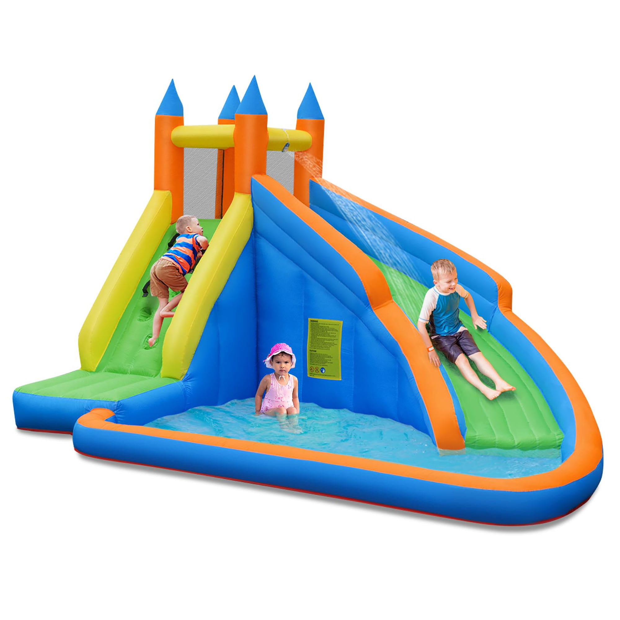 Inflatable Water Slide Mighty Bounce House Jumper Castle Moonwalk Without Blower