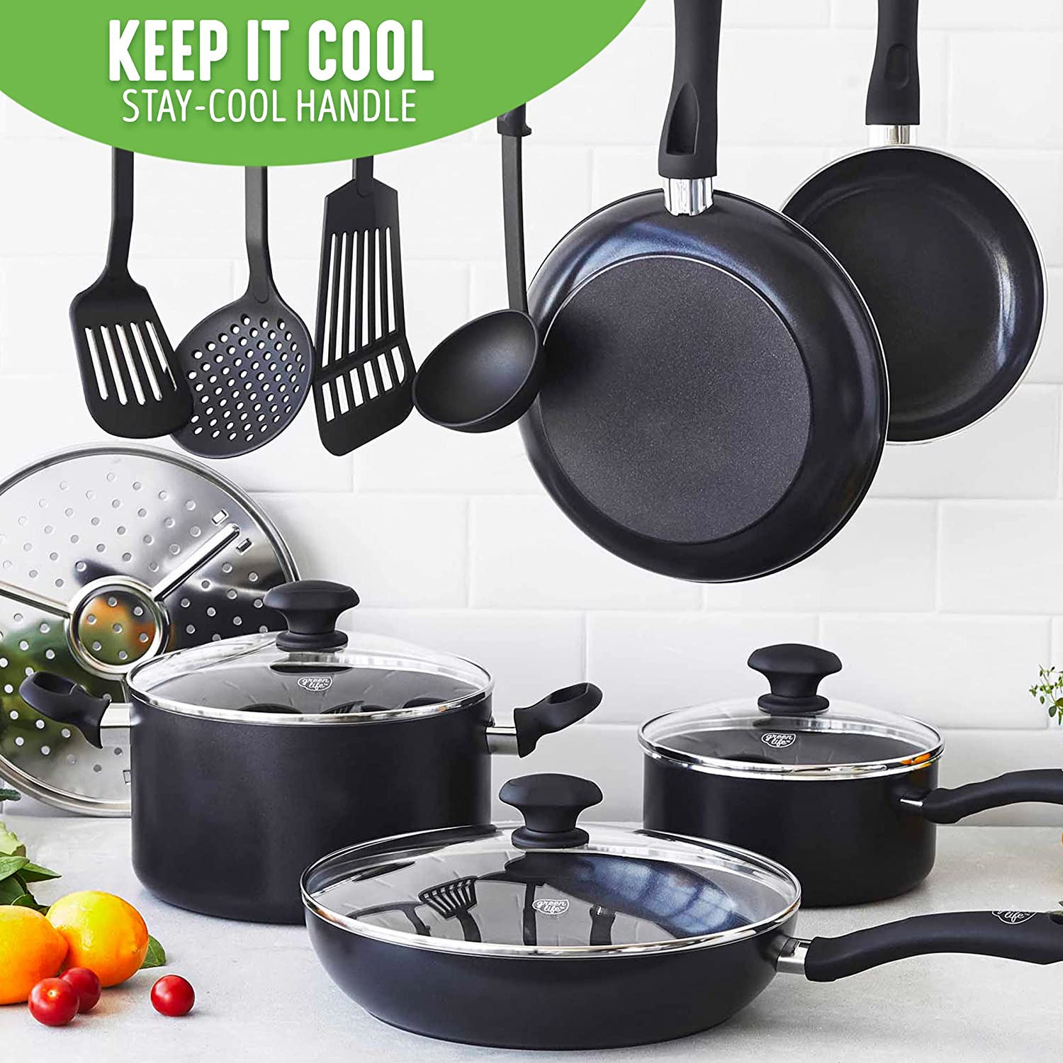 (Store Closing Sale) Healthy Ceramic Nonstick 13 Piece