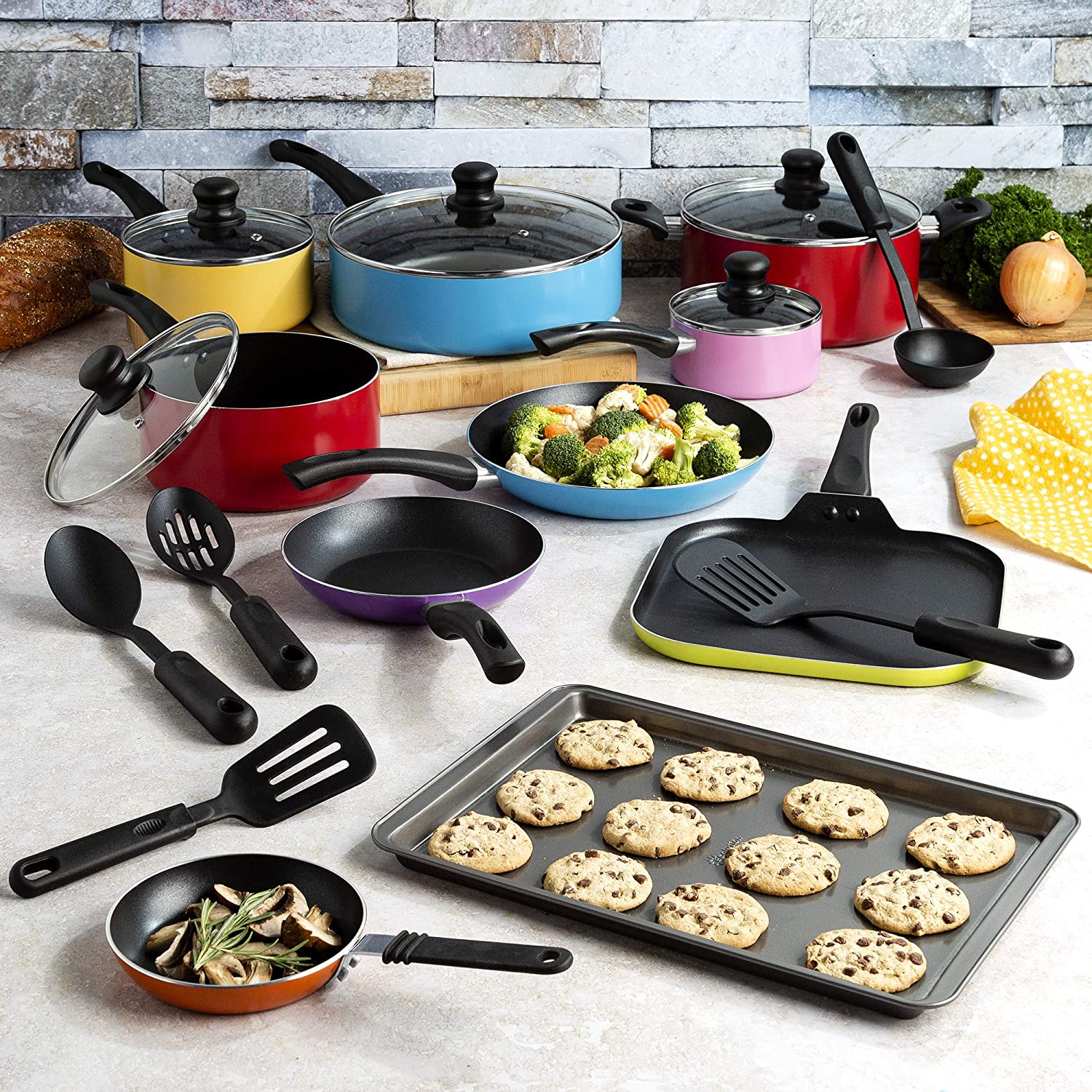 (Store Closing Sale) Nonstick Cookware Set  20-Piece