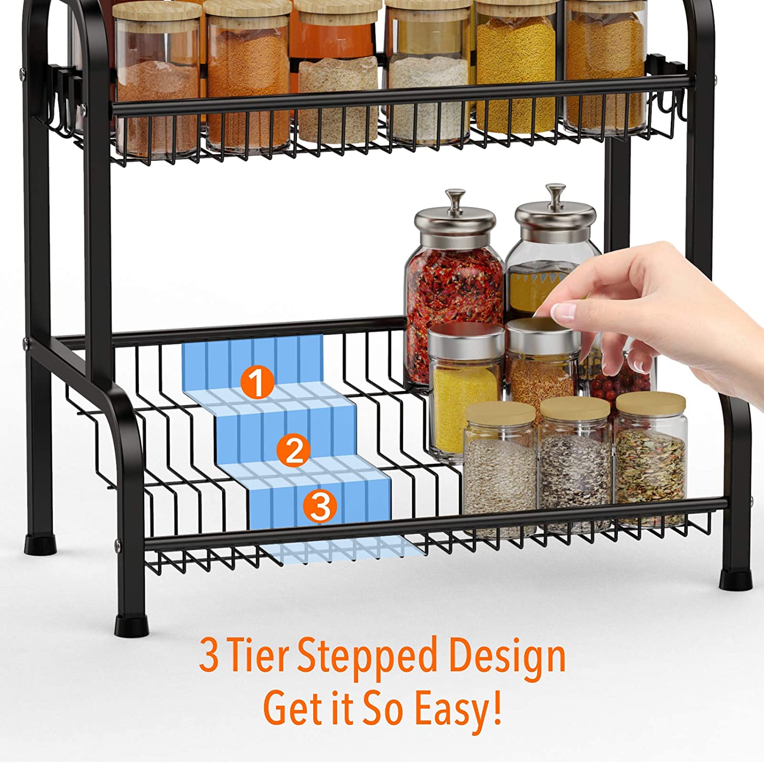 (Store Closing Sale) Spice rack, 2-layer large spice rack