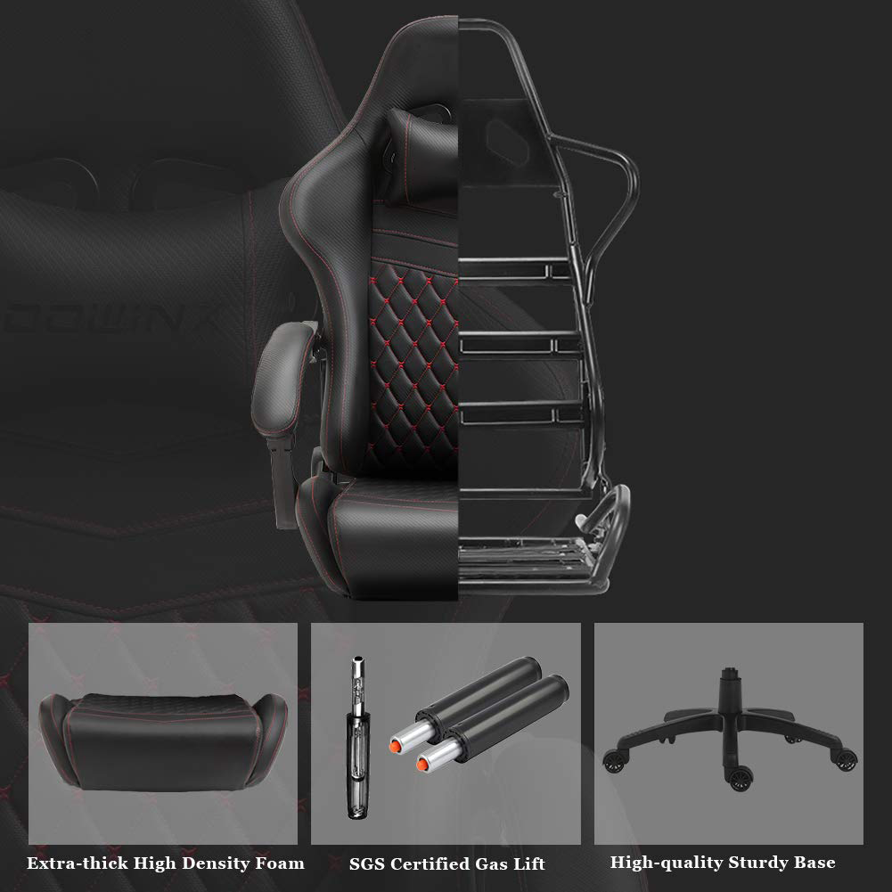 😍Gaming Chair Office Chair PC Chair with Massage Lumbar Support, Racing Style