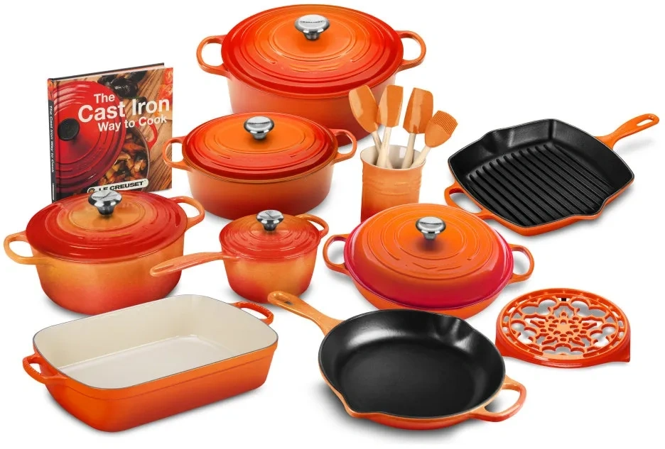 21-piece Signature Cast Iron Cookware Set