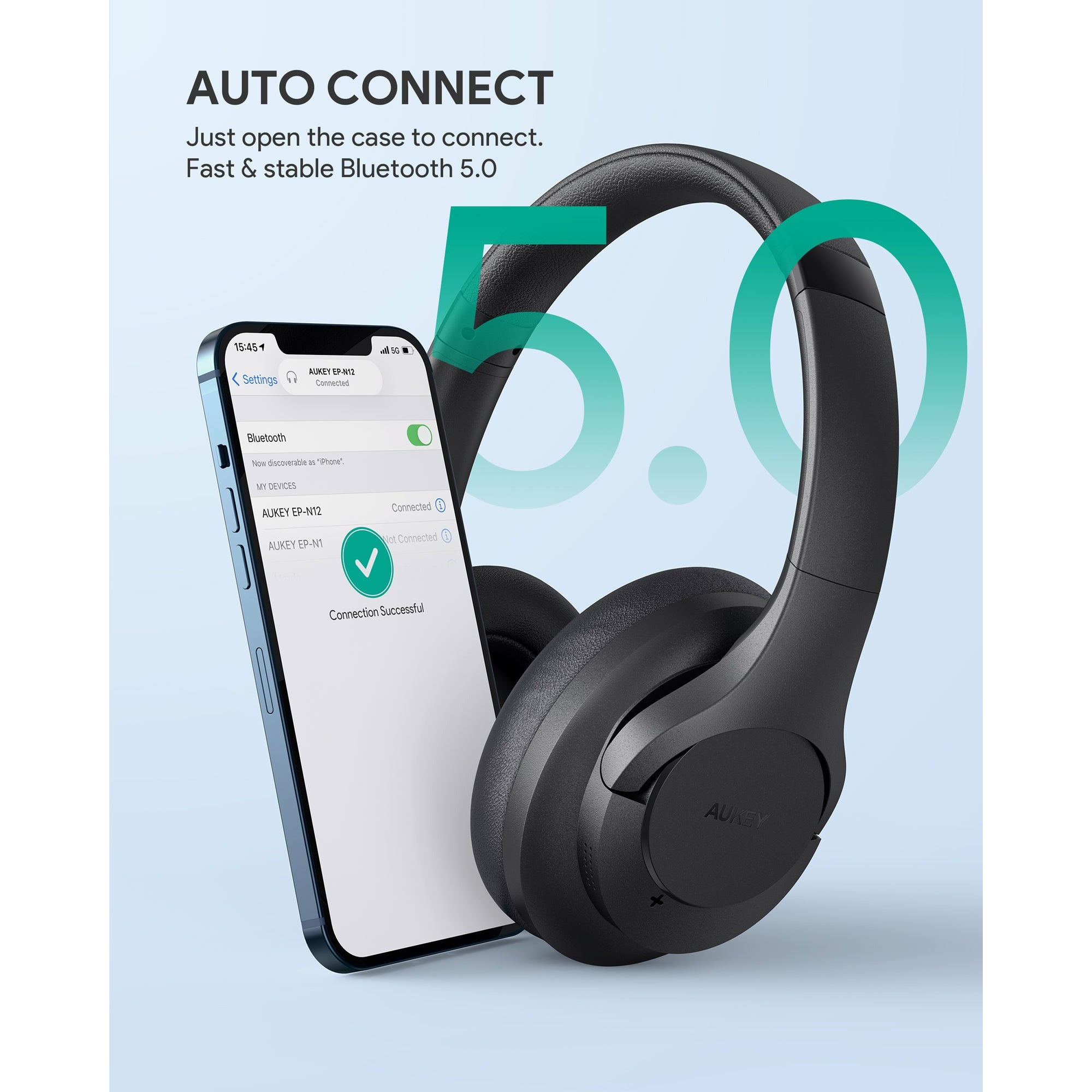 AUKEY EP-N12 Hybrid Active Noise Cancelling Headphones