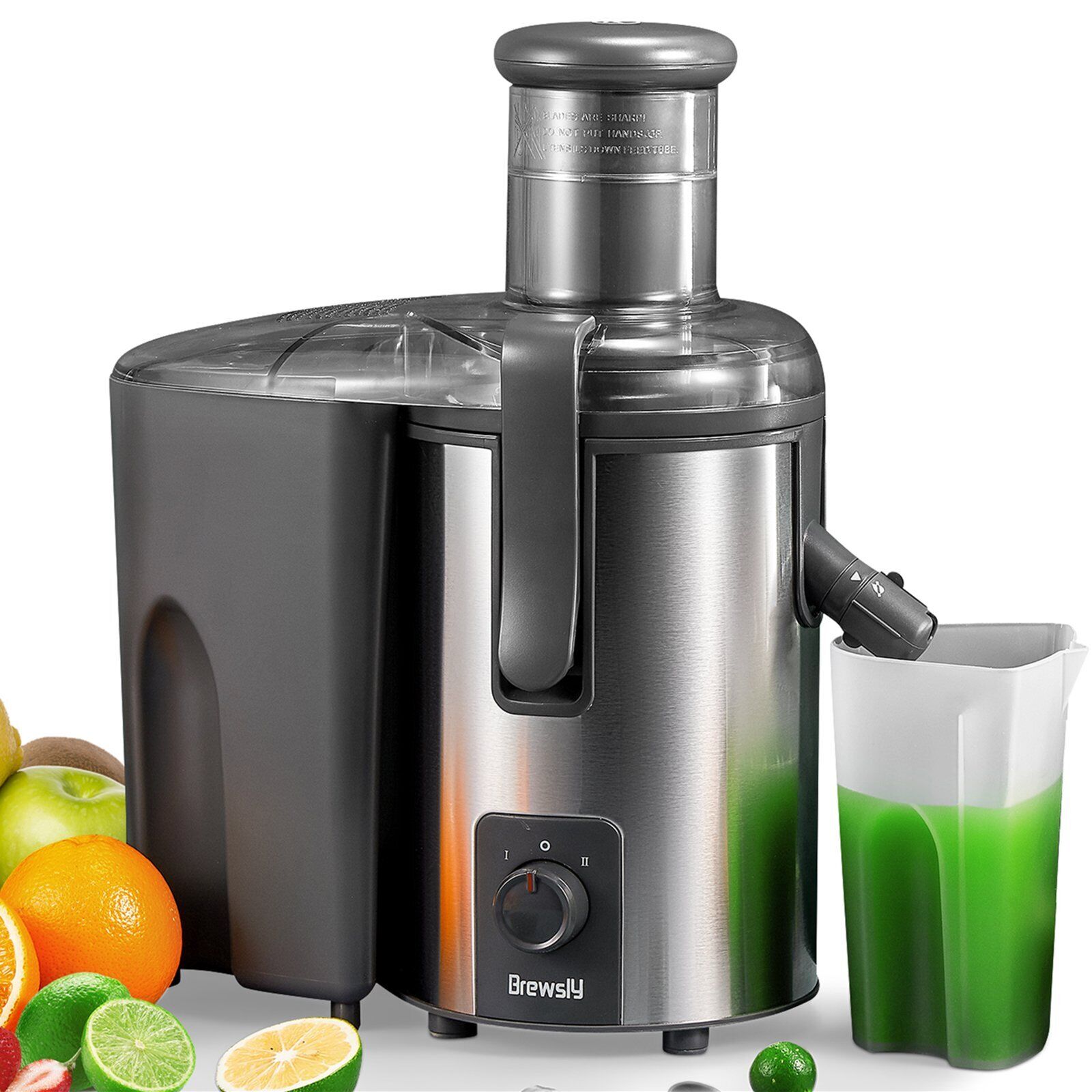 (Store Closing Sale) Juicer Machines Vegetable and Fruit, 800W 3'' Wide Mouth Juice Extractor