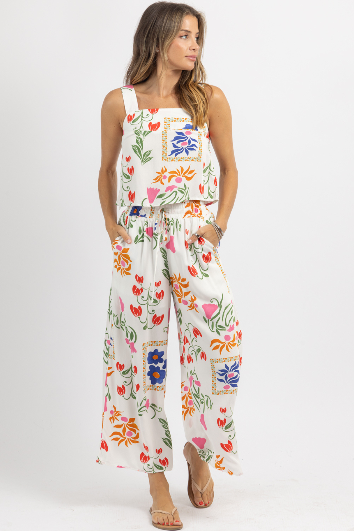 MARIBEL FLORAL PANT SET