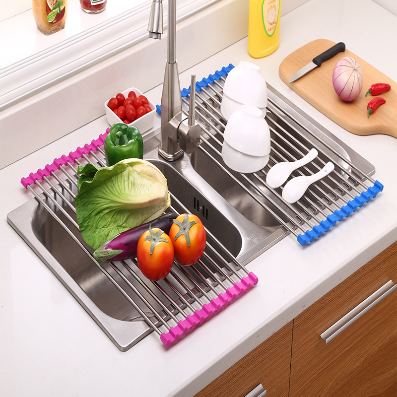 (Store Closing Sale) Rolling Rack Over Sink - Drying Rack