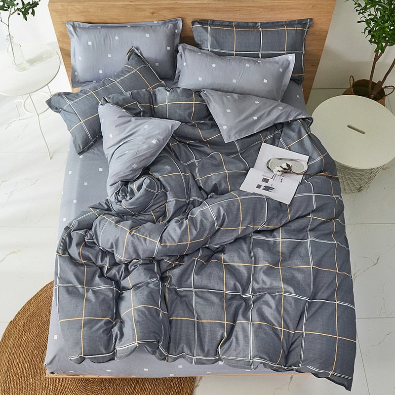 Duvet Cover Flat Bed Sheet Bedding Set