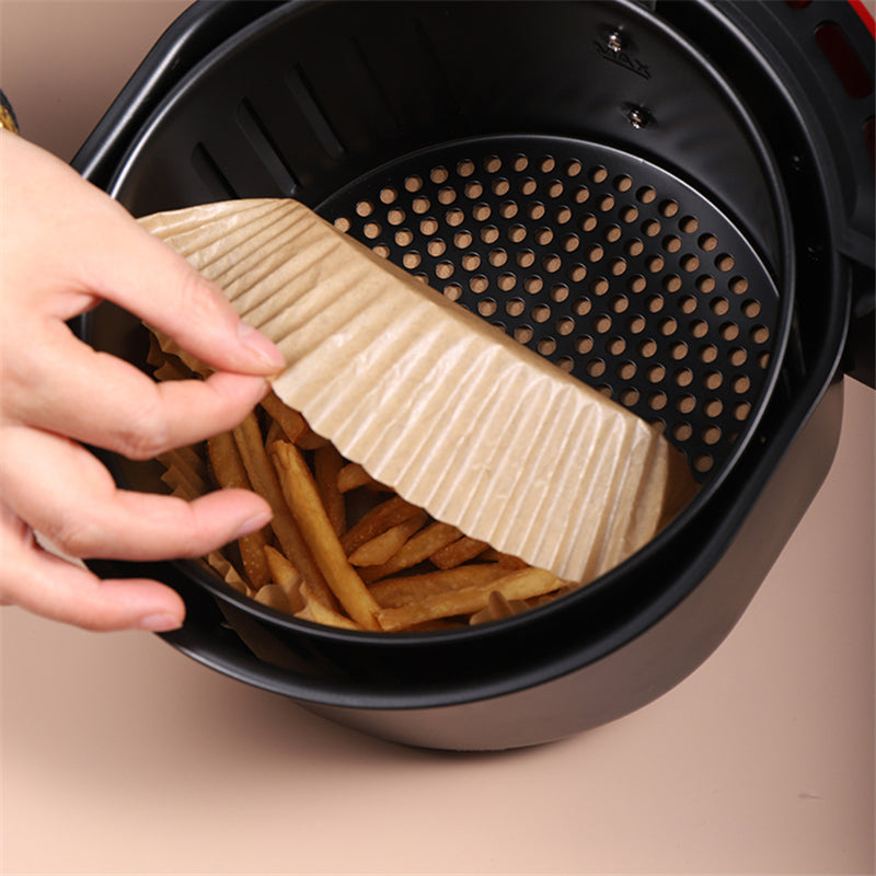 (Store Closing Sale) Air Fryer Disposable Paper Liner, Non-stick Disposable Air Fryer Liners, Baking Paper for Air Fryer Oil-proof, Water-proof, Parchment for Baking Roasting Microwave