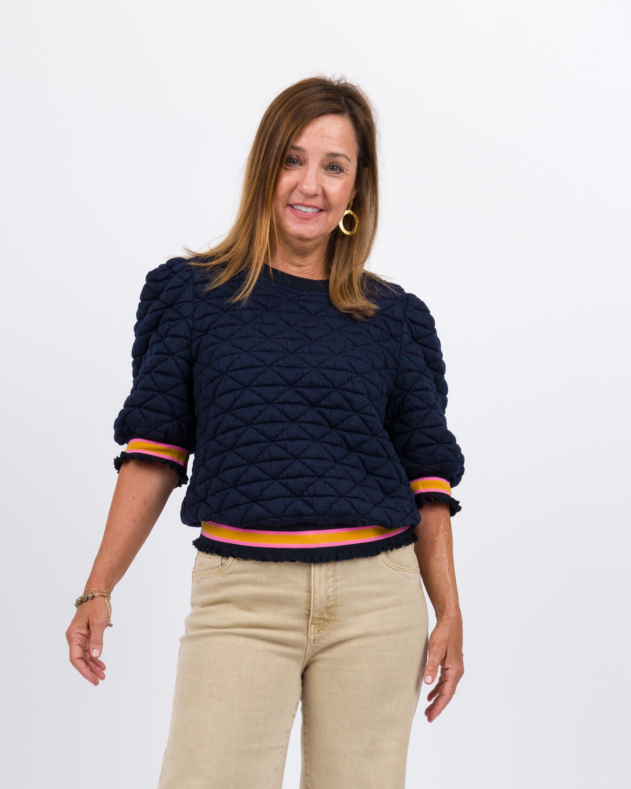 Shelley Quilted Knit Top