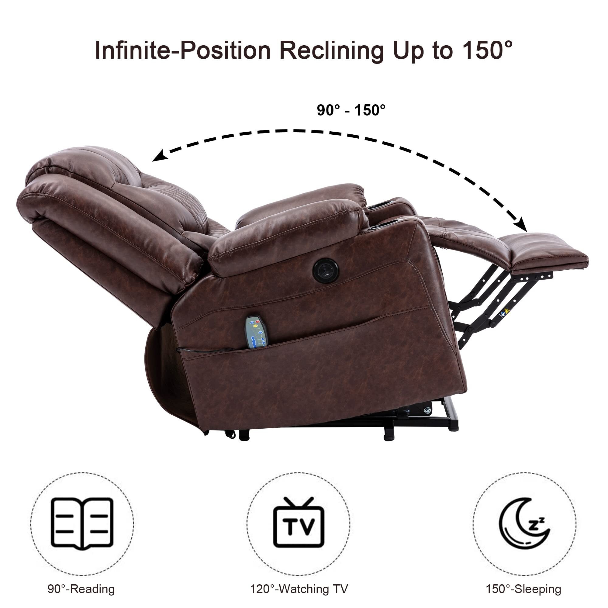 Massage and Heat Function Electric Recliner Chair