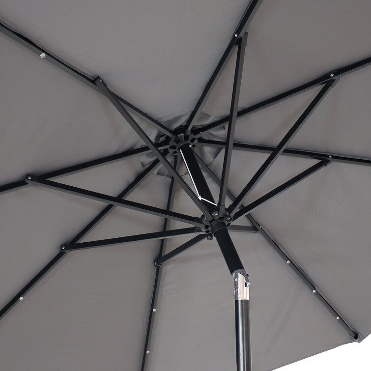 Jericho 108'' Lighted Market Umbrella