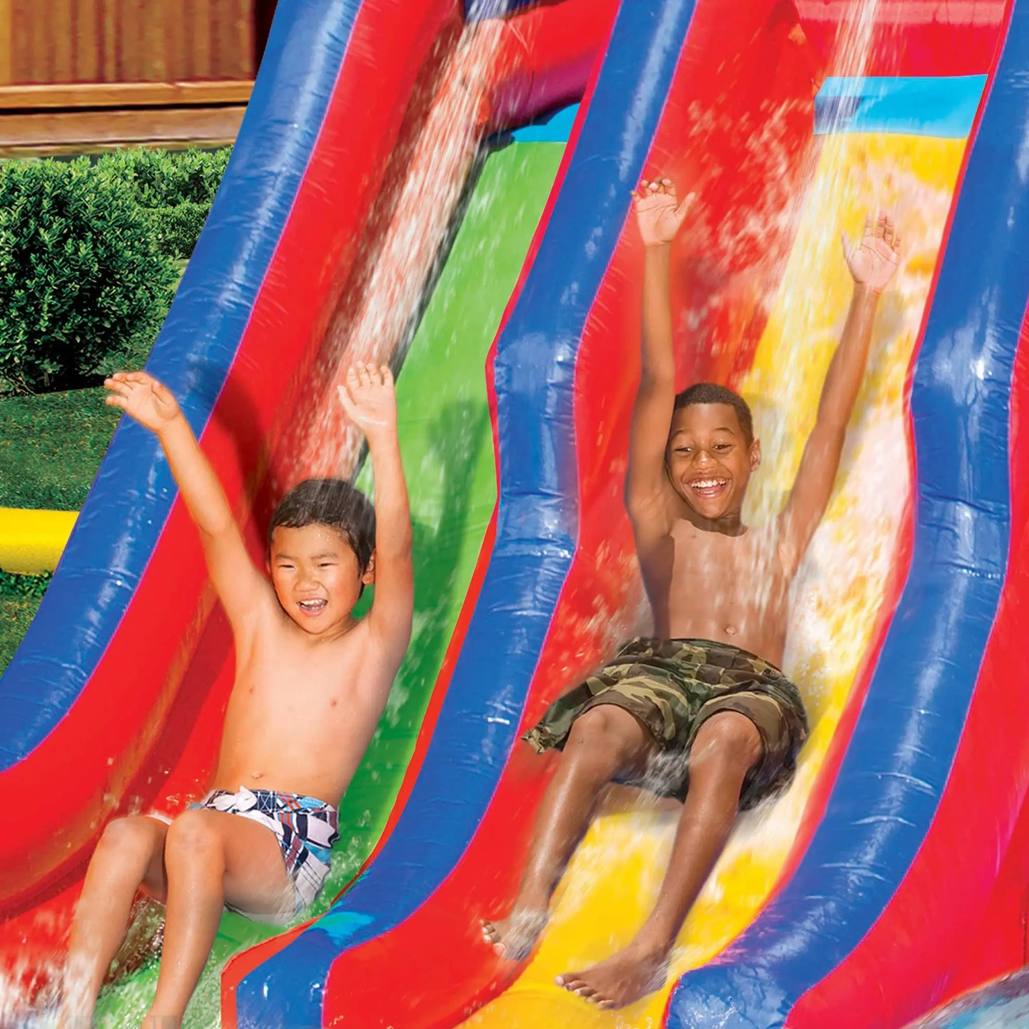 Children's automatic inflatable water park (with automatic inflator)