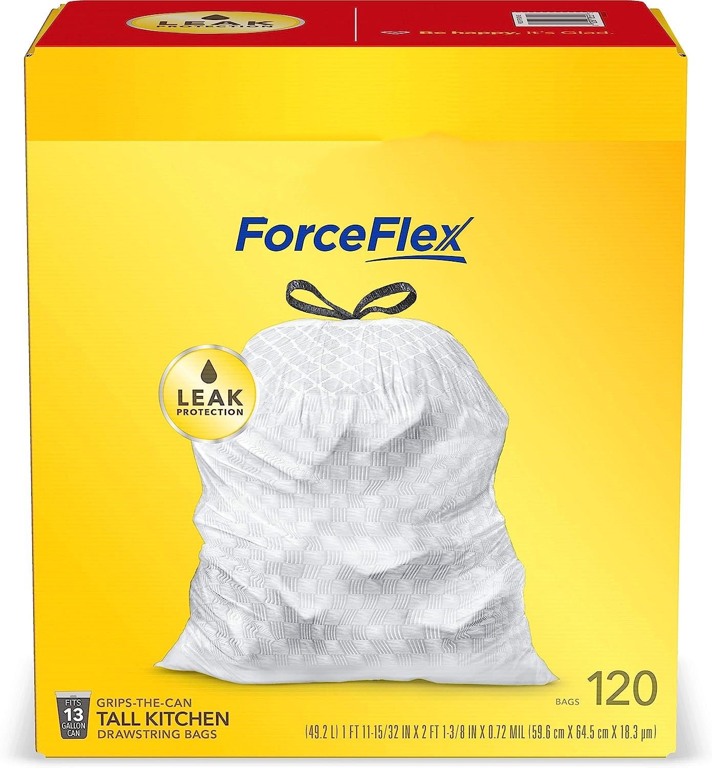 Protection Series Force Flex Drawstring Fresh Clean Odor Shield 13 Gallon 1/110ct