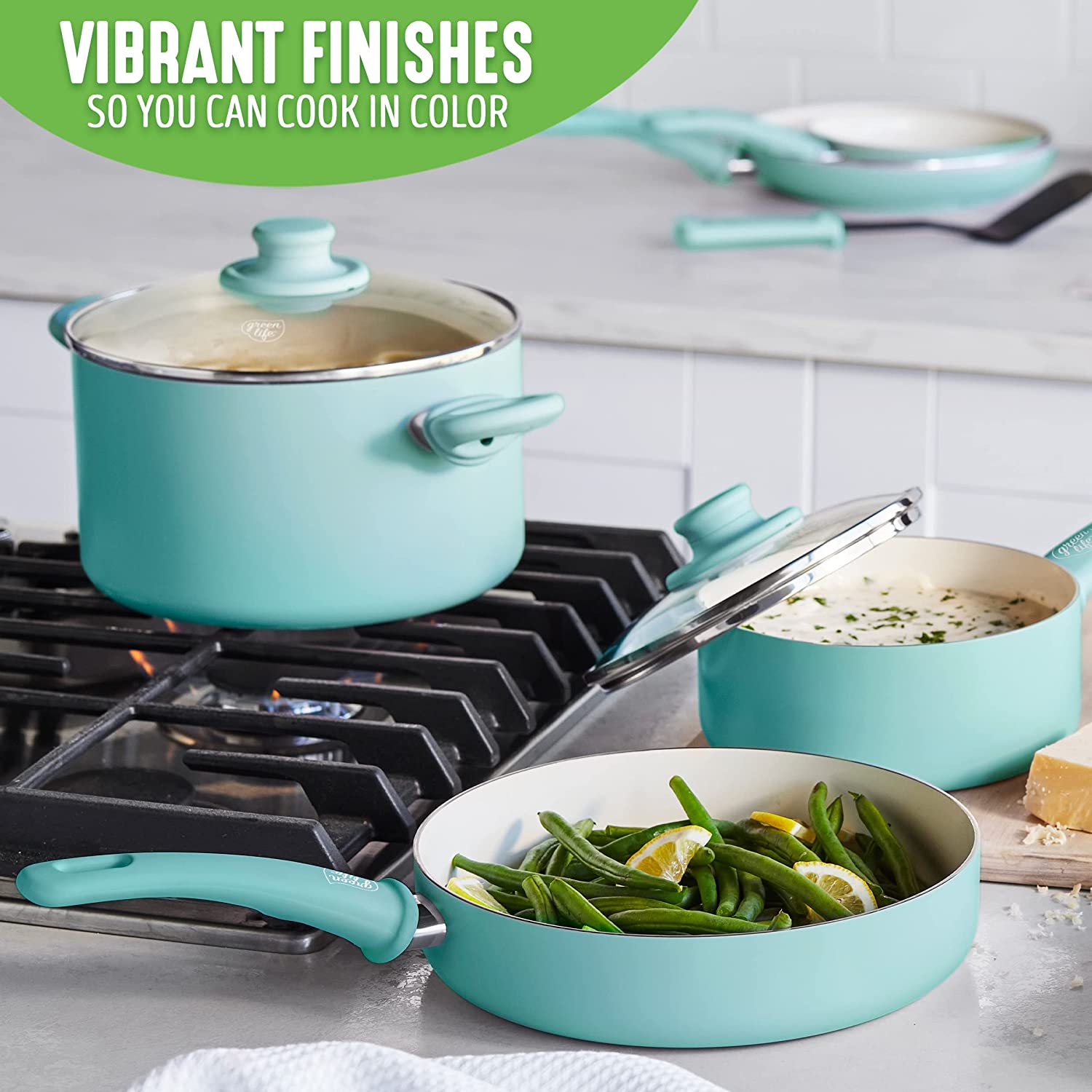 (Store Closing Sale) Healthy Ceramic Nonstick 13 Piece