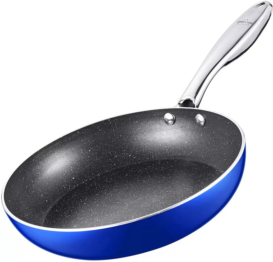 (Store Closing Sale) Nonstick Frying Pan with Ergonomic Stainless Steel Handle