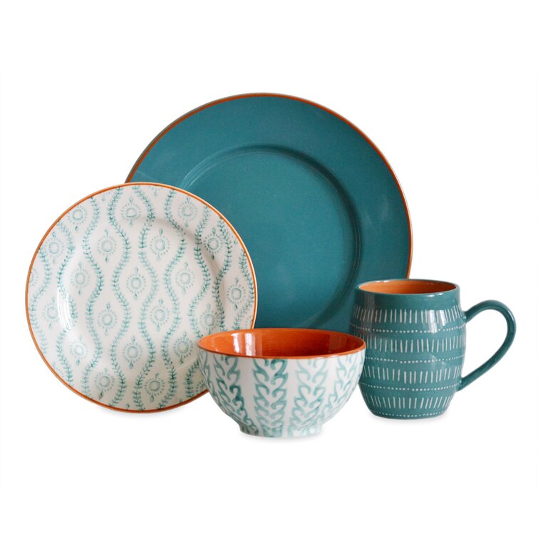 Baum Stoneware Dinnerware Set - Service for 4