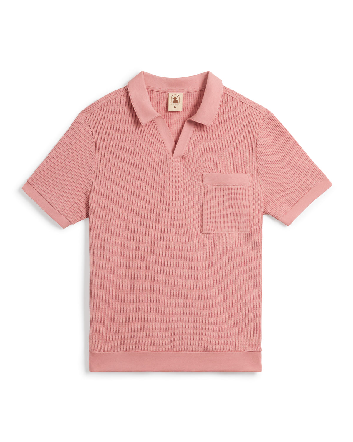 The Cannes Waffle Knit Shirt - Spanish Rose