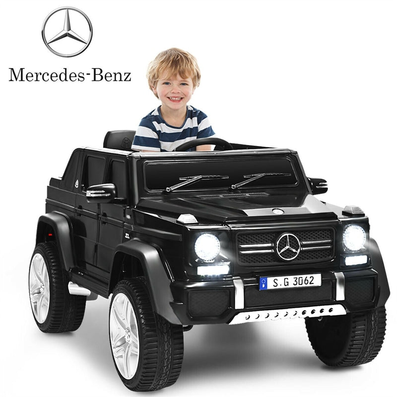 12V Mercedes-Benz Kids Electric Ride On Car Toy with Remote Control & Trunk 2 Motors